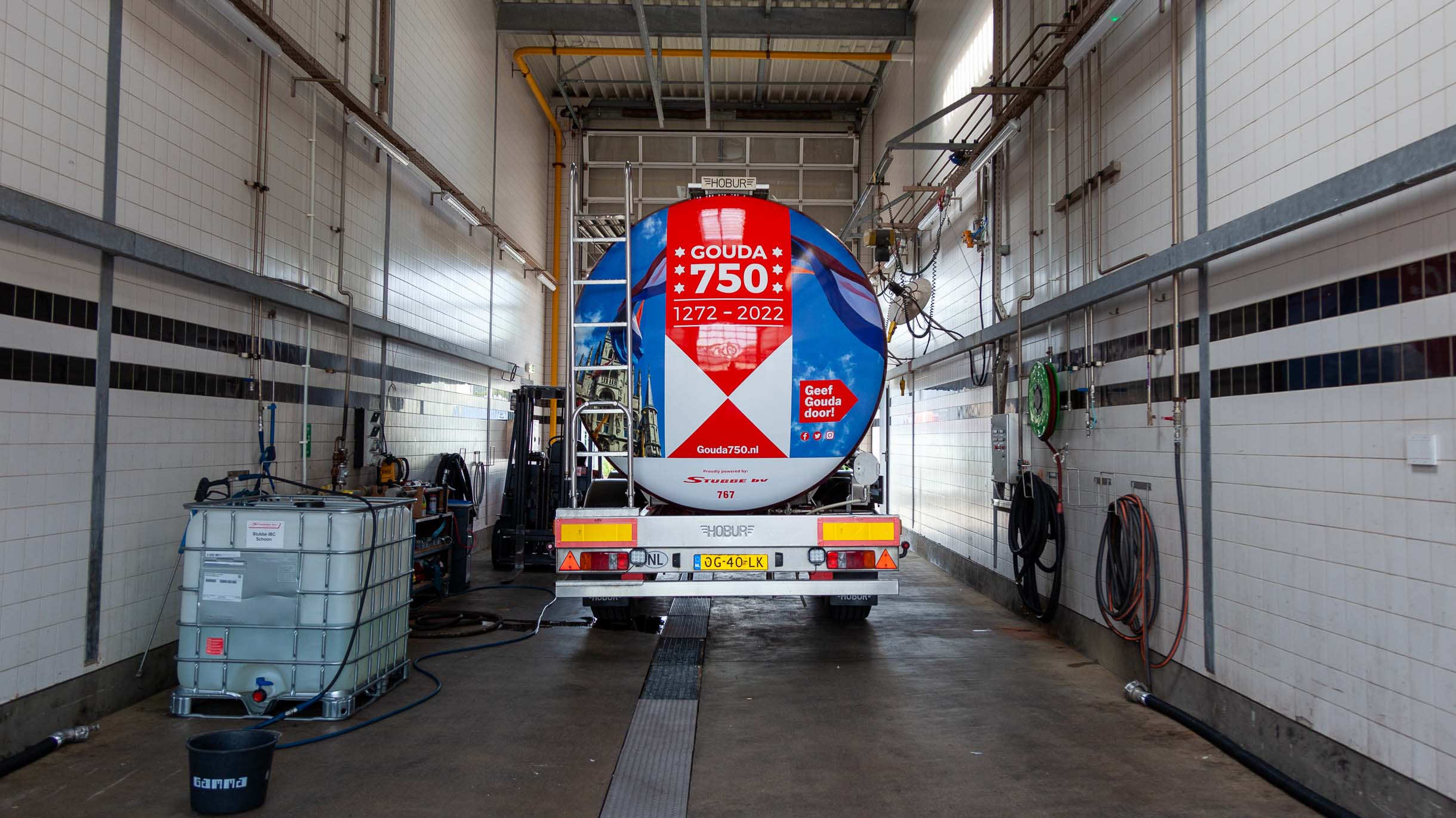 Tanktrailer Gouda 750 jaar Stubbe bv