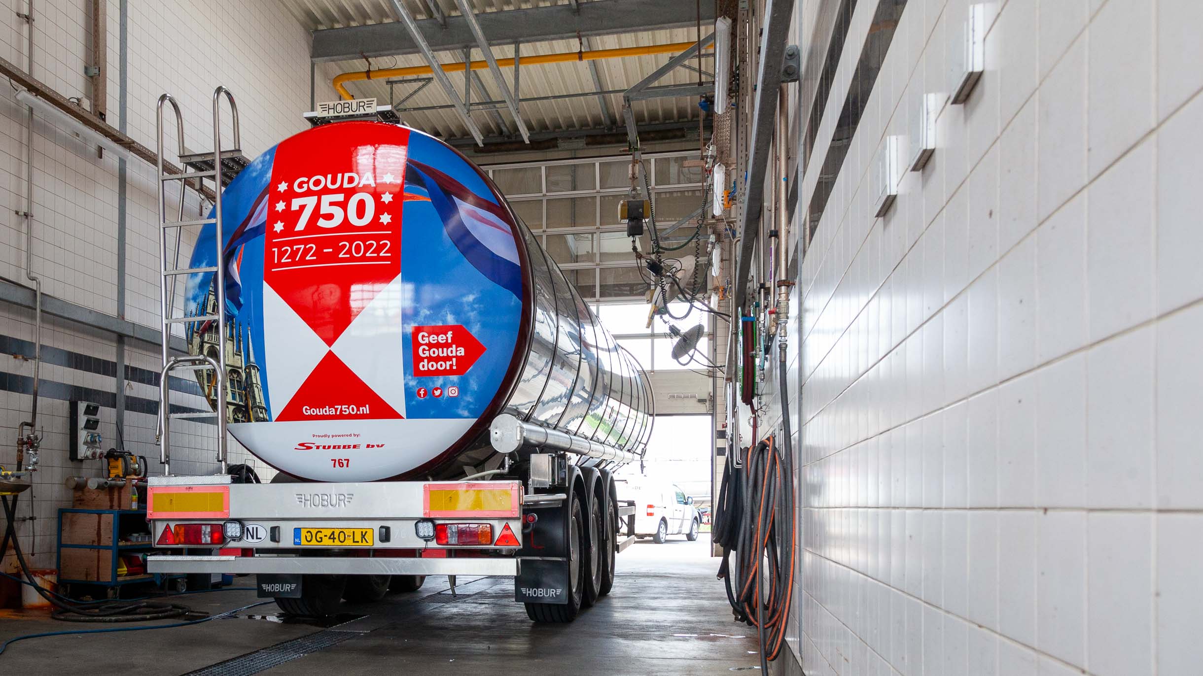 Tanktrailer Gouda 750 jaar Stubbe bv