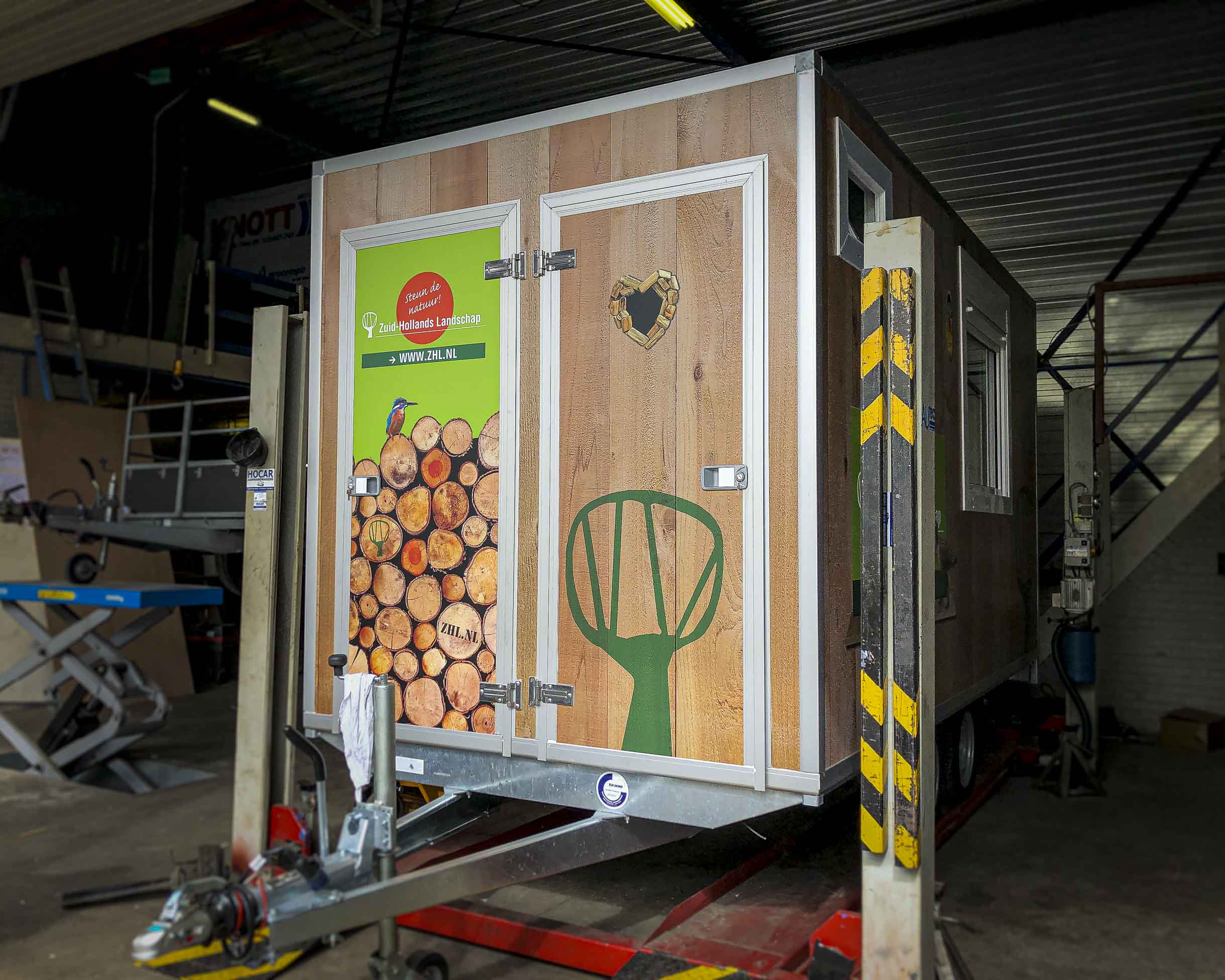 Een coole aanhanger voor Stichting Het Zuid Hollands Landschap, compleet fullcolour gewrapt