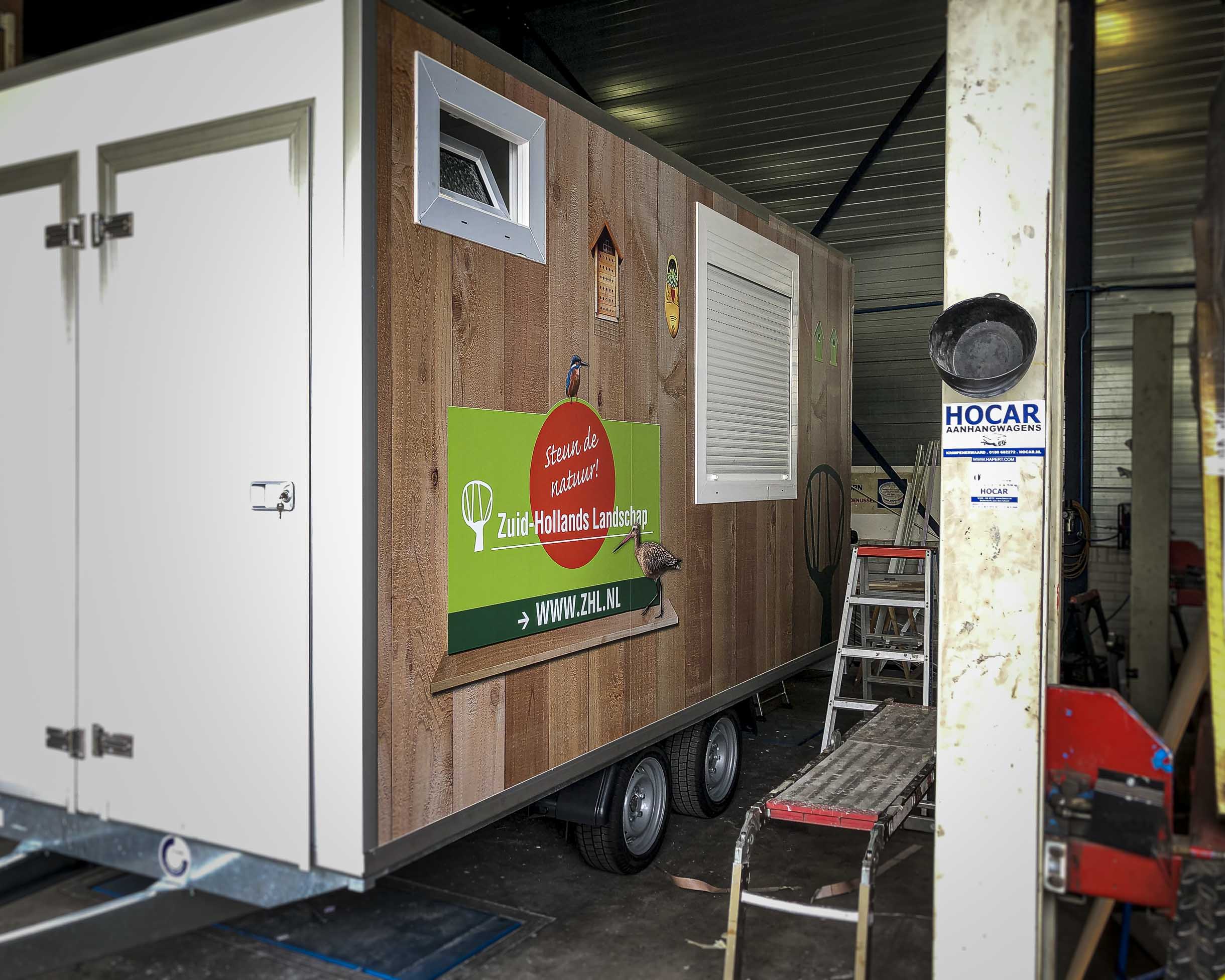 Een coole aanhanger voor Stichting Het Zuid Hollands Landschap, compleet fullcolour gewrapt